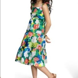Gymboree tropical midi dress sz 8 “Summer Safari”